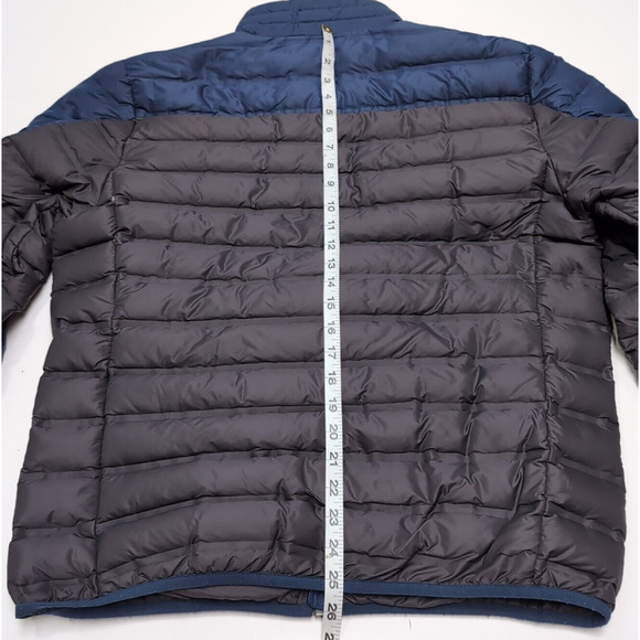 Gerry Down 650 Fill Power Puffer Jacket Men's Size M Blue Gray Full Zip Packable - Picture 14 of 15